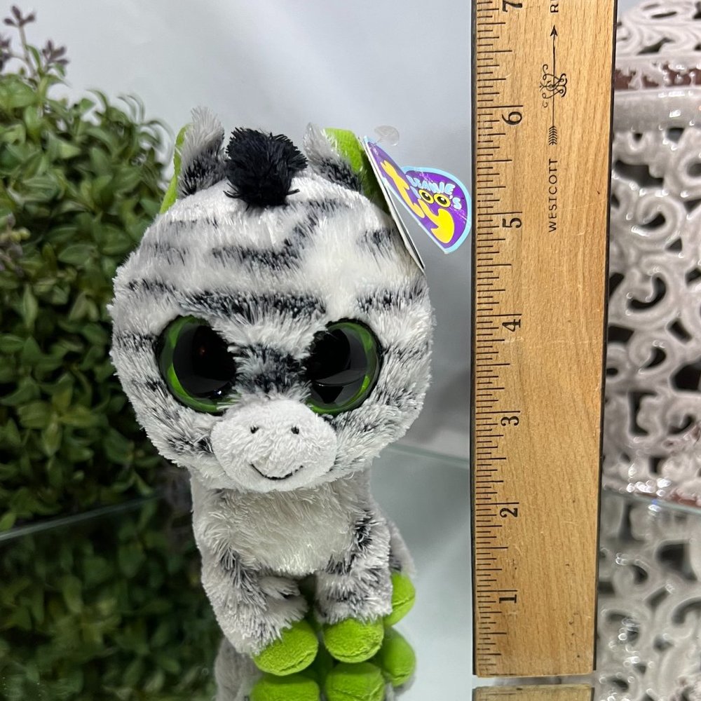 Ty Beanie Boo Small Zebra "Zig-Zag" - NEW - Picture 3 of 8